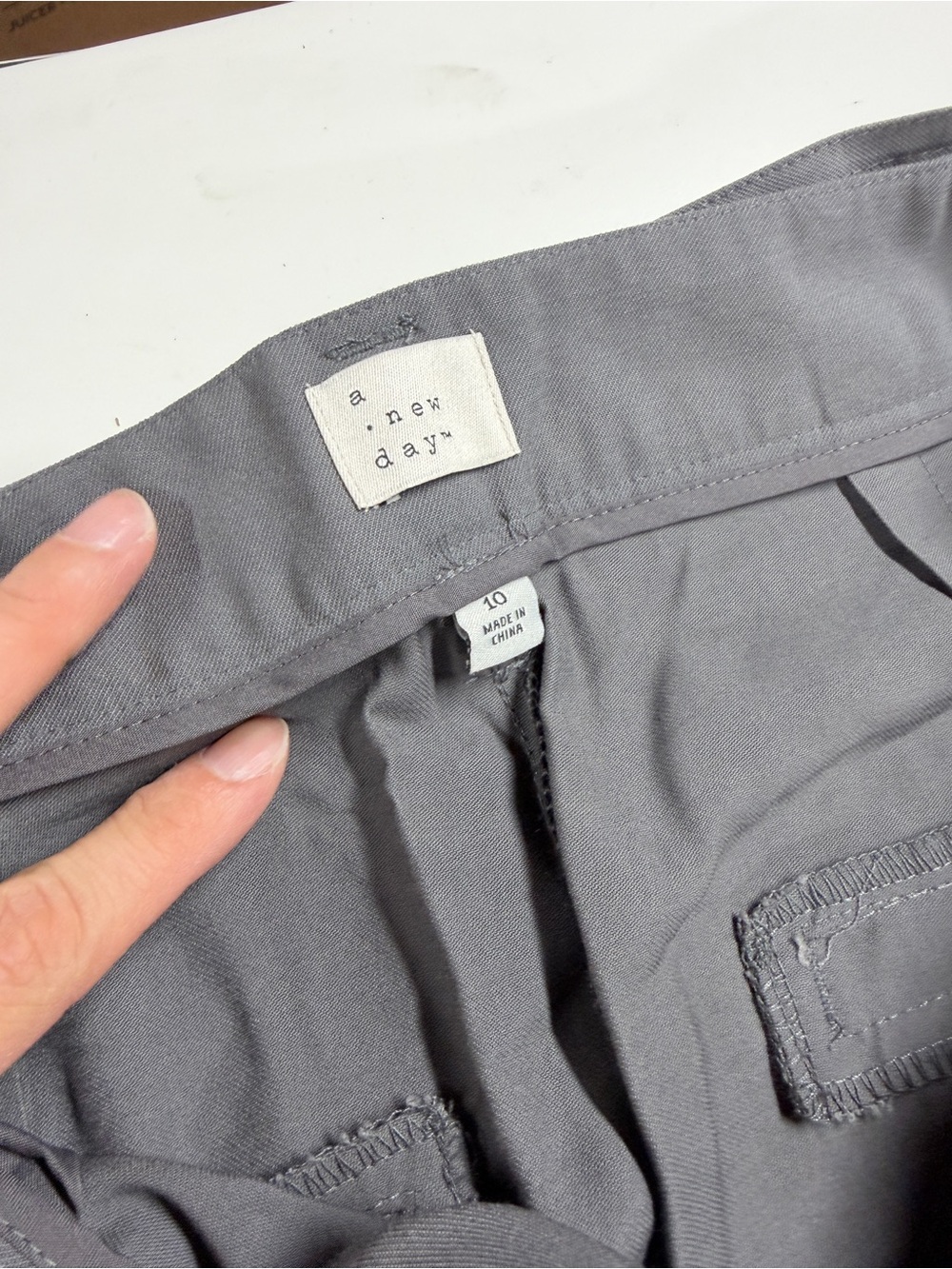 A New Day High-Waist D-Ring Belted Trousers in Dusty Gray - Picture 2 of 4